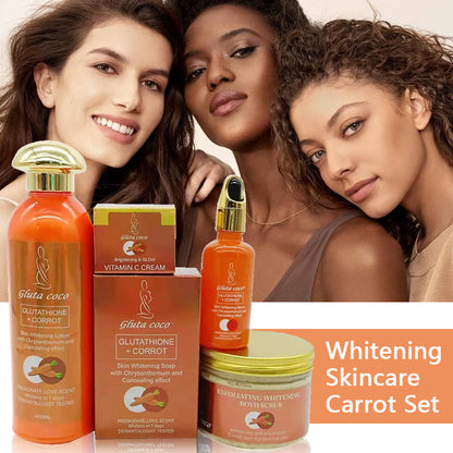 Carrot Whitening Skincare Set with Vitamin C and Carrot Oil