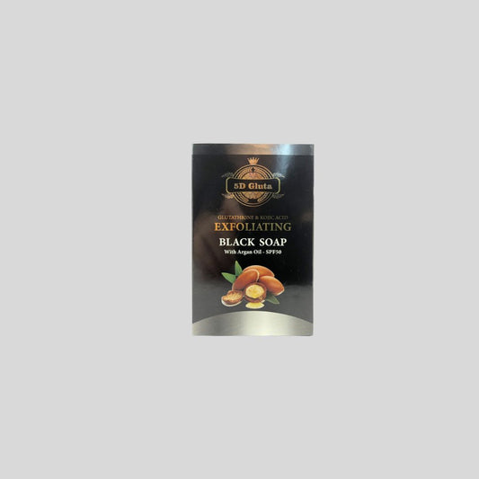 5D Gluta Exfoliating Black Soap