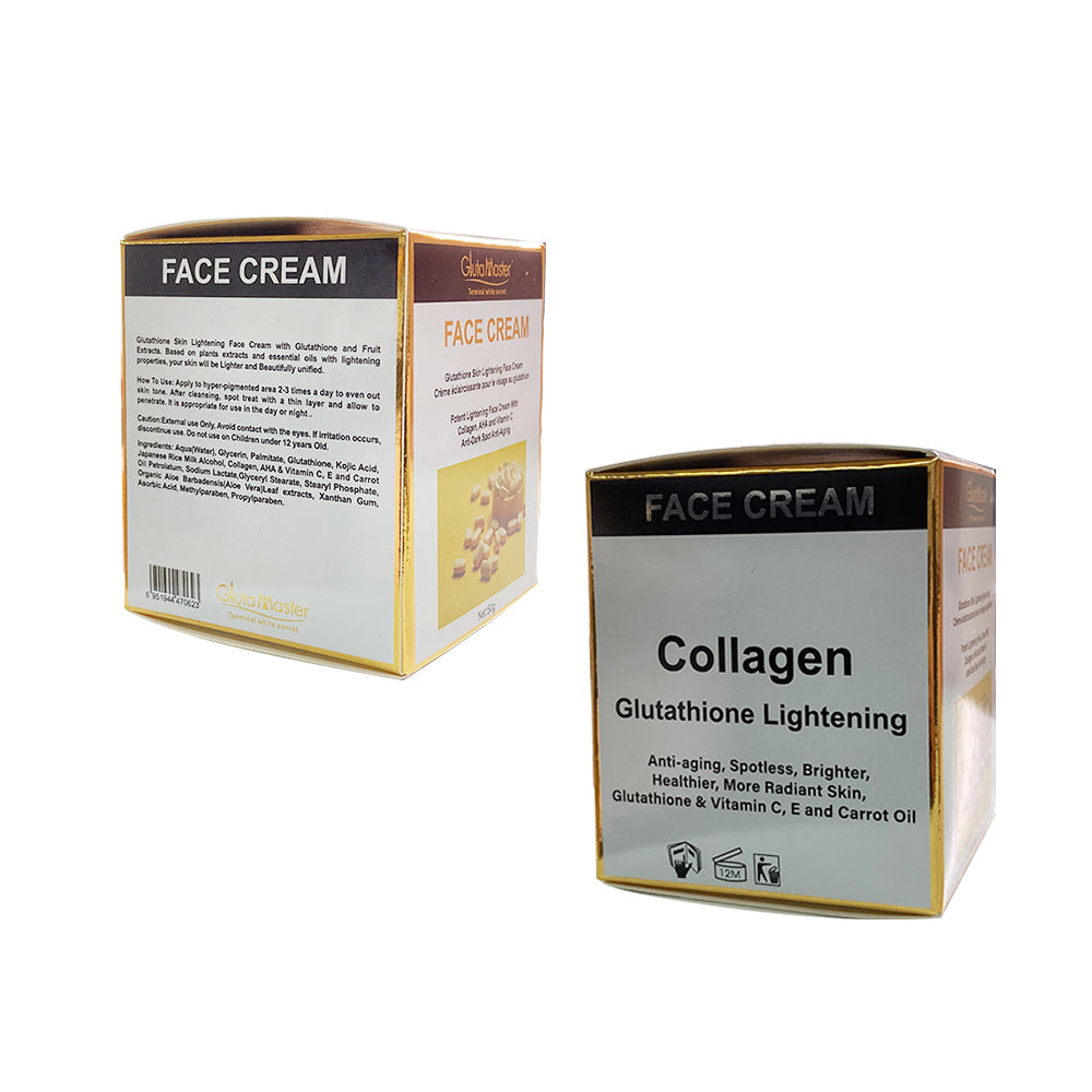 Crème anti-âge pour le visage au glutathion et au collagène de Gluta Master Terminal White